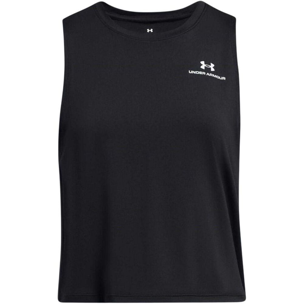 Under Armour Womens/Ladies Vanish Cropped Tank Top / Black/White